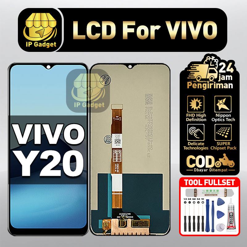 LCD VIVO Y20 Fullset LCD HP Touchscreen Layar Sentuh Touch Screen COD