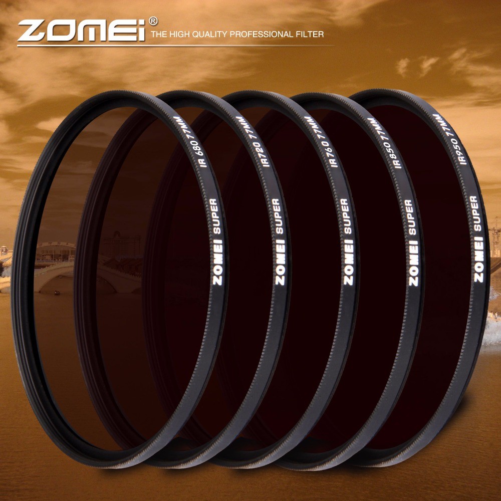 Zomei Infrared IR Filter 680nm 720nm 760nm 850nm 950nm XRAY Infrared Filter for SLR DSLR Camera Lens