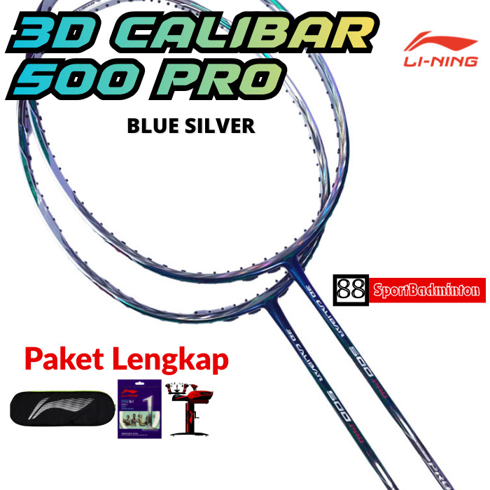 LINING 3D CALIBAR 500 PRO Proffesional Badminton Racket - Racket Badminton Original LINING