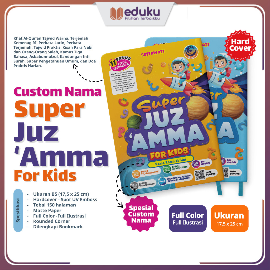 Alqosbah - Super Juz Amma For Kids Superlengkap - Juz Amma Anak Hafalan Free Custom Nama Anak