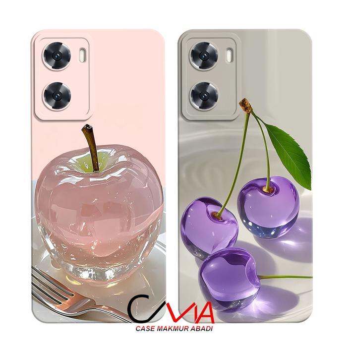 Case kompatibel Untuk OPPO A57 2022 - OPPO A77s Hp Silikon Casing Handphone Softcase Kesing Cassing 