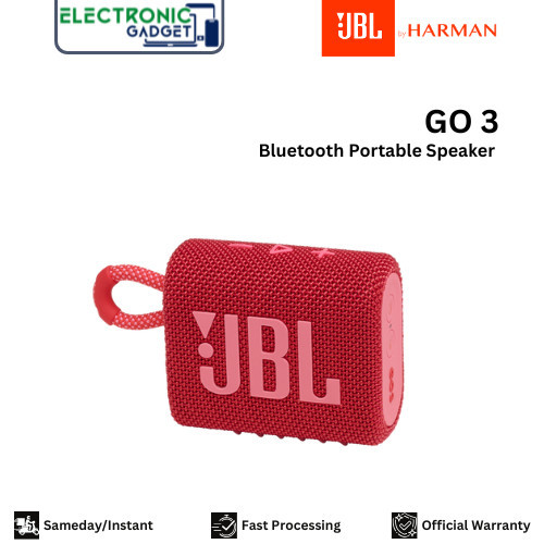 JBL GO 3 by Harman Kardon Original - Bluetooth Portable Speaker