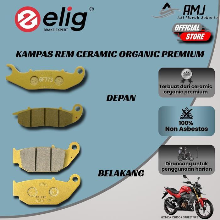 Elig Kampas Rem Depan Belakang Honda CB150R - EM327 & EM053