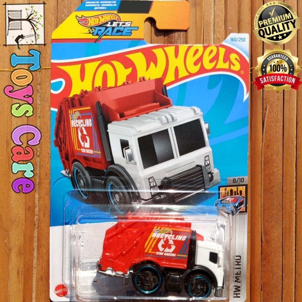 HOTWHEELS TOTAL DISPOSAL 2020 GARBAGE HIJAU TRUCK SAMPAH MOBIL DIECAST HW METRO ORIGINAL MATTEL