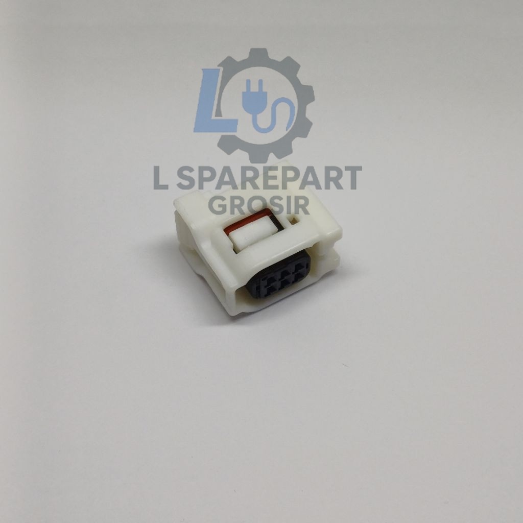 SOKET HEADLAMP LAMPU DEPAN 6 PIN FEMALE CEWEK (KOSONGAN) YAMAHA NMAX NEW ORIGINAL