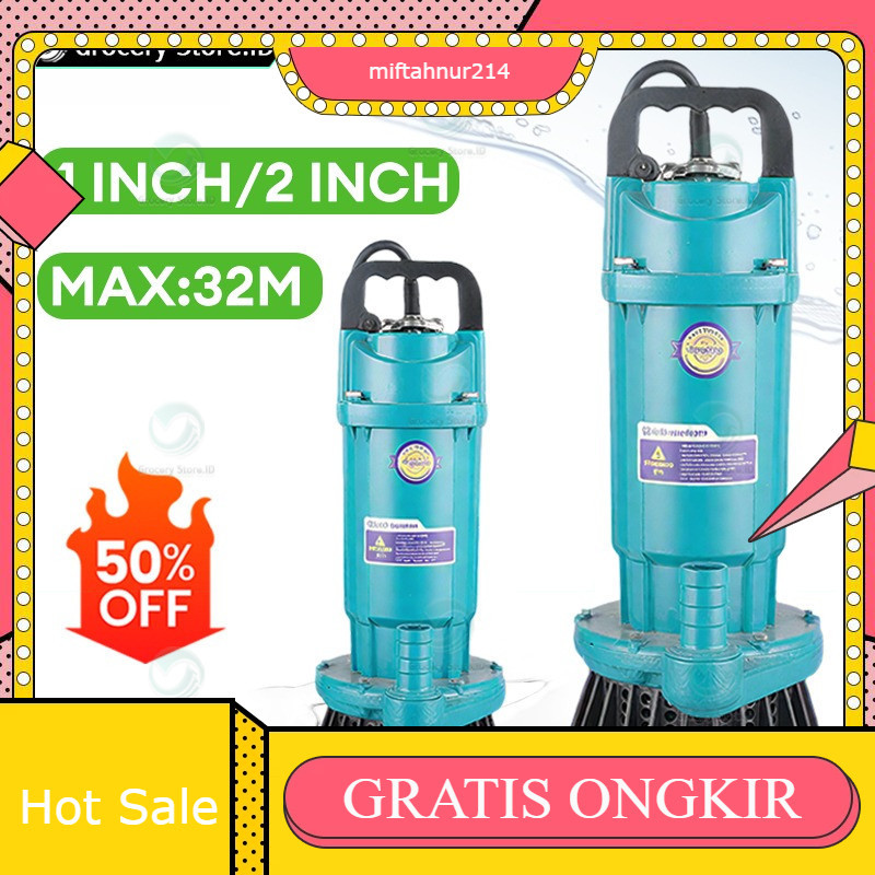 Pompa Celup Air Stainless Steel pompa Pompa Air Listrik1/2 INCHSubmersible Pump
