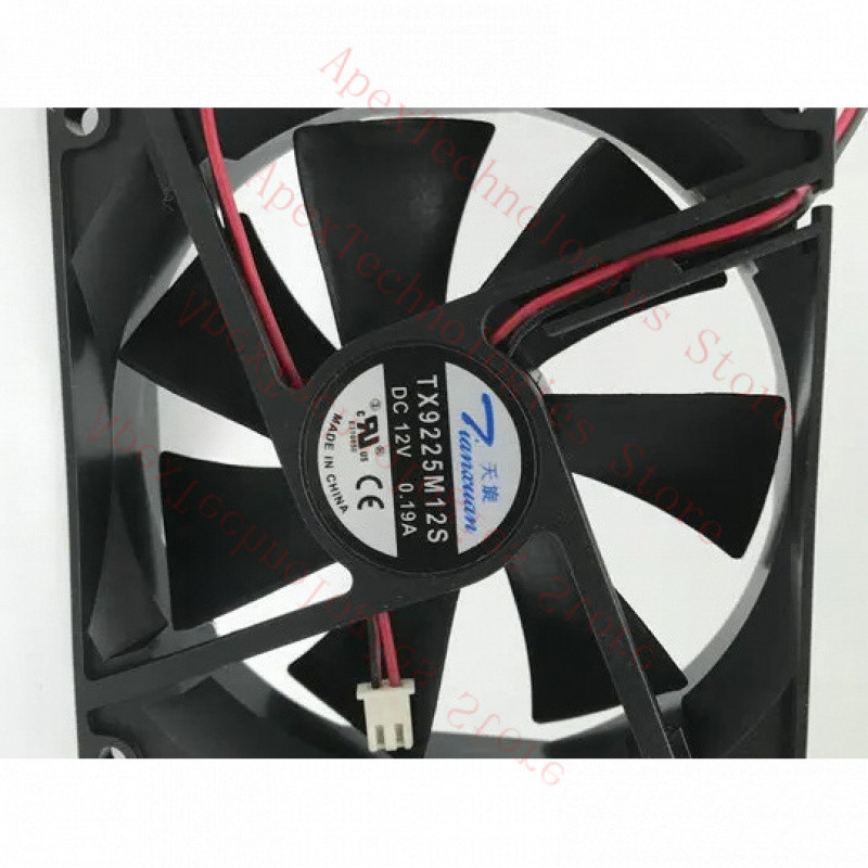z TX9225M12S 12V 019A 90x90x25mm 2Wire 90MM Cooling Fan