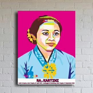 Poster Hiasan dinding Ra Kartini Arts Big Salle 