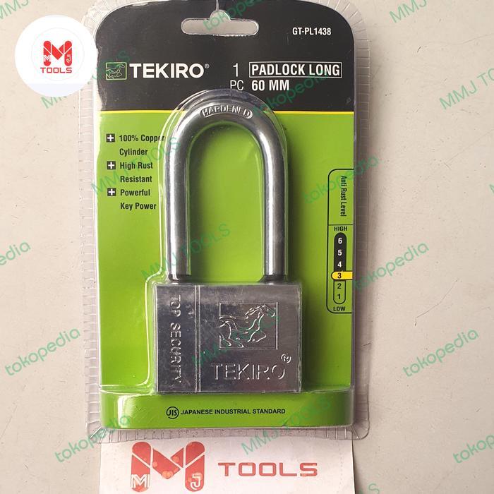 Gembok TEKIRO 60mm Panjang - TEKIRO Gembok Stainless - Gembok Nekel