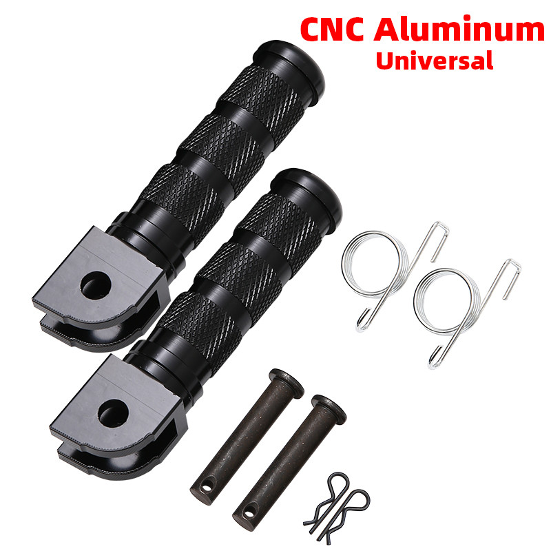 Motorcycle C Aluminum 1 Pair Retro Footrests Foot Pegs Pedals Universal for Honda Dax Monkey Bike AT