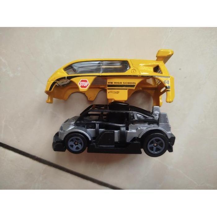 0319 MAINAN DIECAST LOOSE  HOT WHEELS - HYPERLINER YELLOW 62902 - RARE UNIQUE