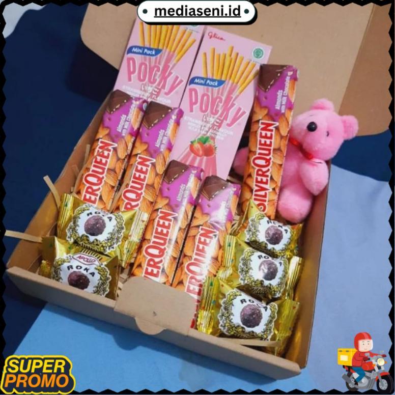 READY Hampers Special Coklat Silverqueen Hampers Valentine Kado Pacar Gift Box Coklat Grosir MDS