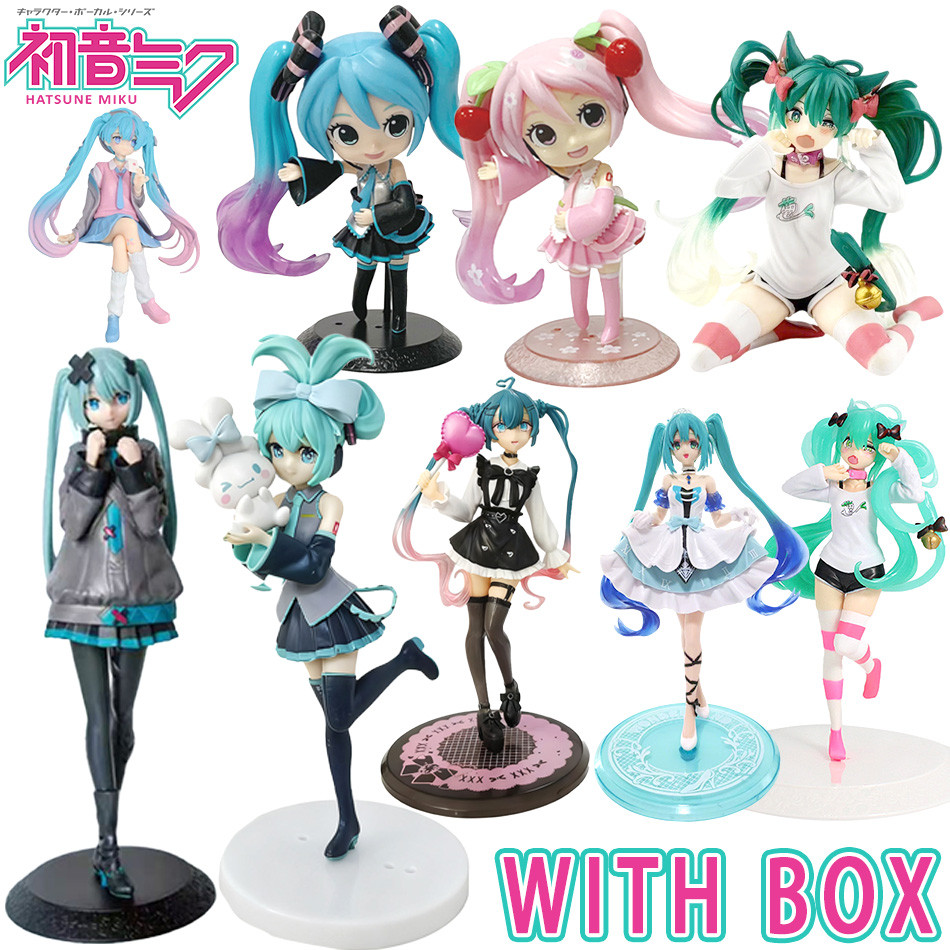 Animation Anime Hatsune Miku X Cinnamoroll doll Figure Hatsune Miku Cat Ear Hatsune Miku Cute Handma