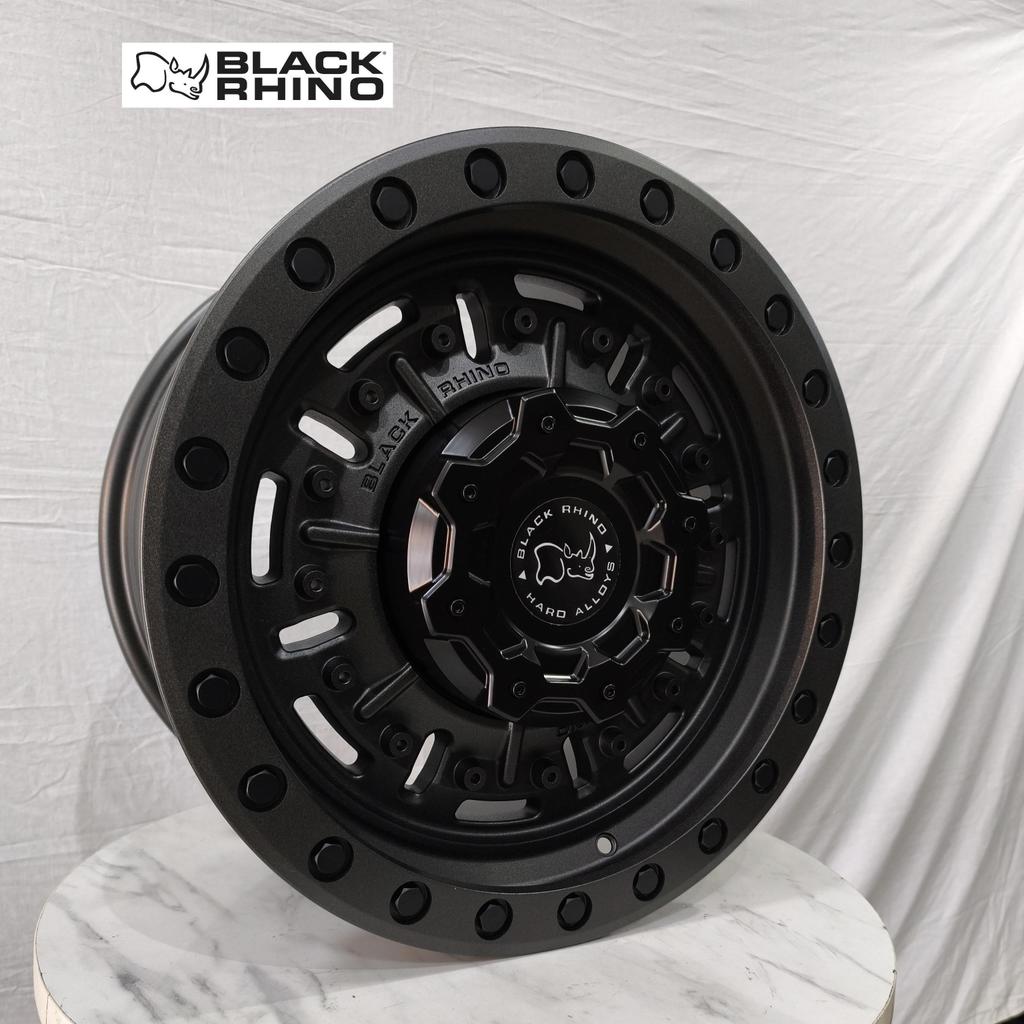 4pcs Velg ORI Black Rhino ABRAMS 17X8.5 6H 139.7 ET0 Ring 17 R17 Lebar 8,5 inci BlackRhino Mobil paj