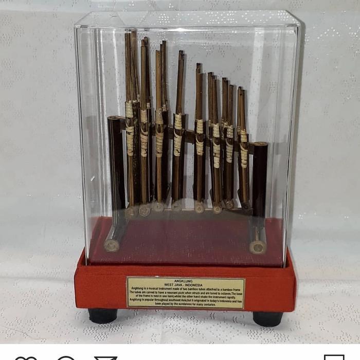Souvenir Alat Musik Sunda Miniatur Angklung Angklung Bambu