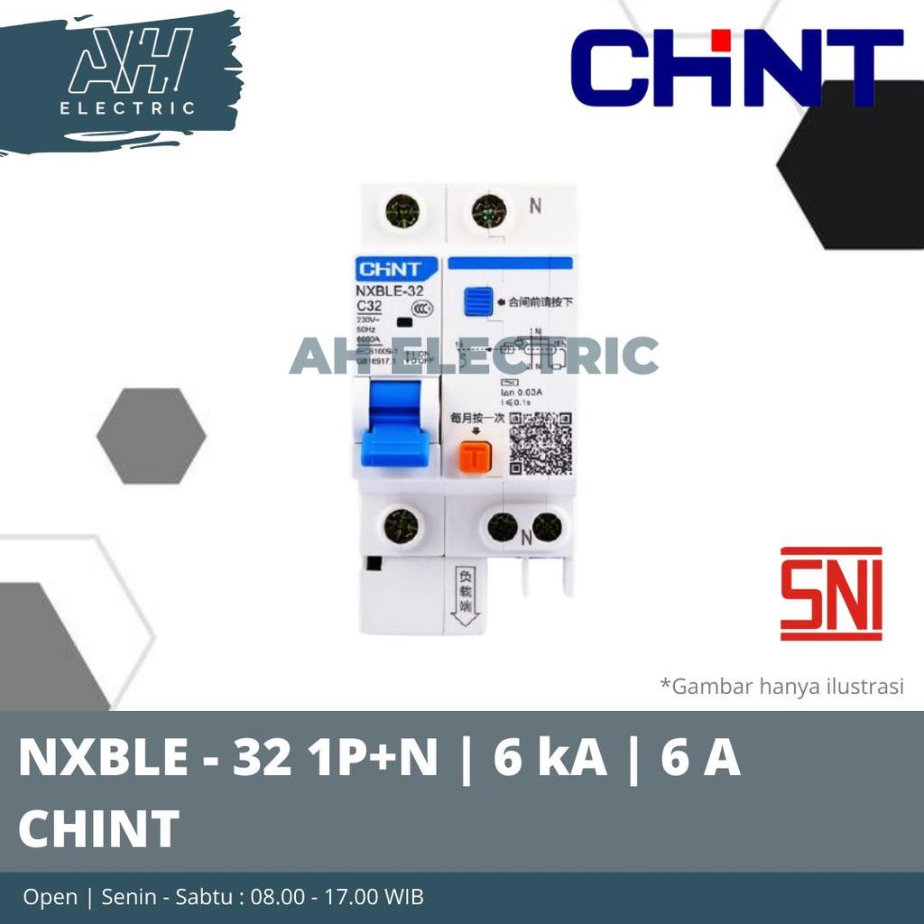 ELCB CHINT NXBLE-32 1P+N 6A 10A 16A 20A 25A 32A (RCBO RCCB ELCB NXBLE)