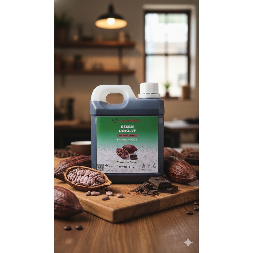 1 Liter Minyak Coklat Essential Oil - Minyak Chocolate Aromaterapi