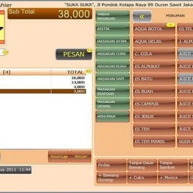Software program aplikasi Kasir Rene POS 2 dan Accurate 4