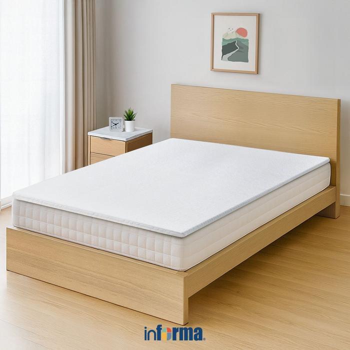 Informa Sleep 200X200 cm Topper Kasur Cooling Latex Pelindung Kasur Alas Tidur Pelapis