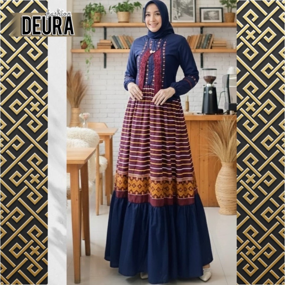 DEURA FASHION - Set Gamis Wanita Deura SD-531 / Gamis Deura Terbaru / Gamis Deura Original