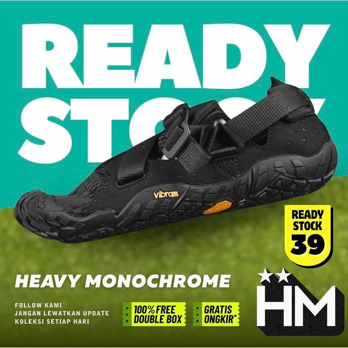 (Ready Stock - Size 39) Vibram FiveFingers Black Barefoot Sandal Shoes S20MLC1