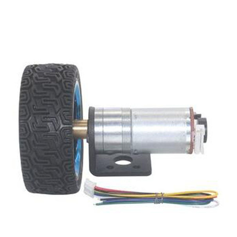 DC 6V 12V 24V Electric Motor 12-1360RPM Encoder Motor High Torque Smart Car Motor 370 DC Gear Motor 