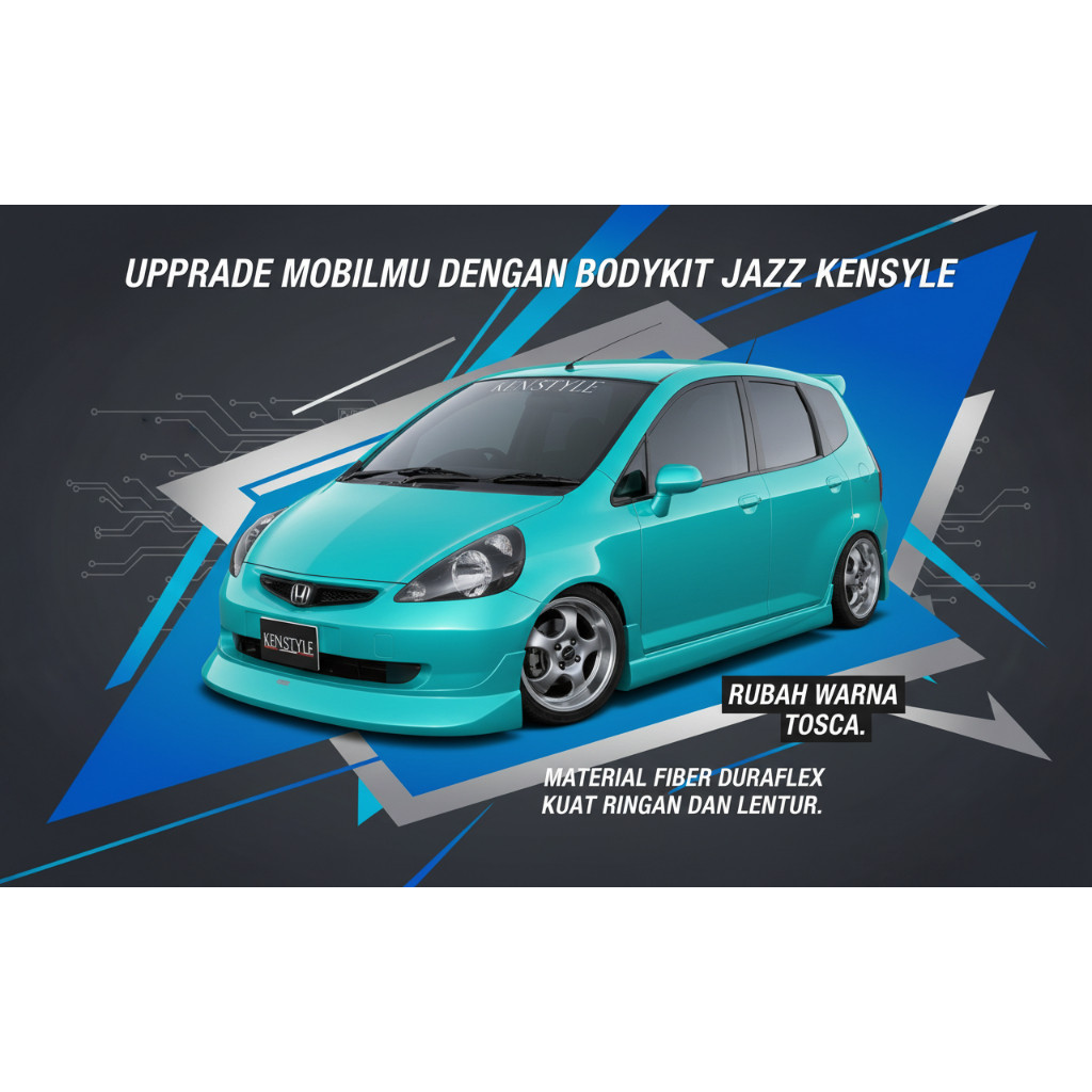 body kit bodykit honda jazz 2003 2004 2005 2006 kenstyle body kit honda jazz gd3