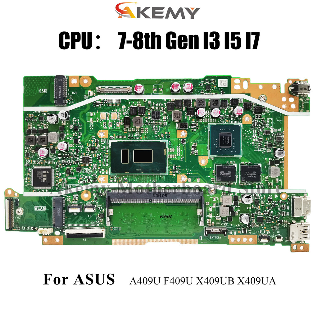 X409UB Laptop Motherboard For ASUS VivoBook A509U A409U X509UB F409U X409U X509UA F509U X509UJ Mainb