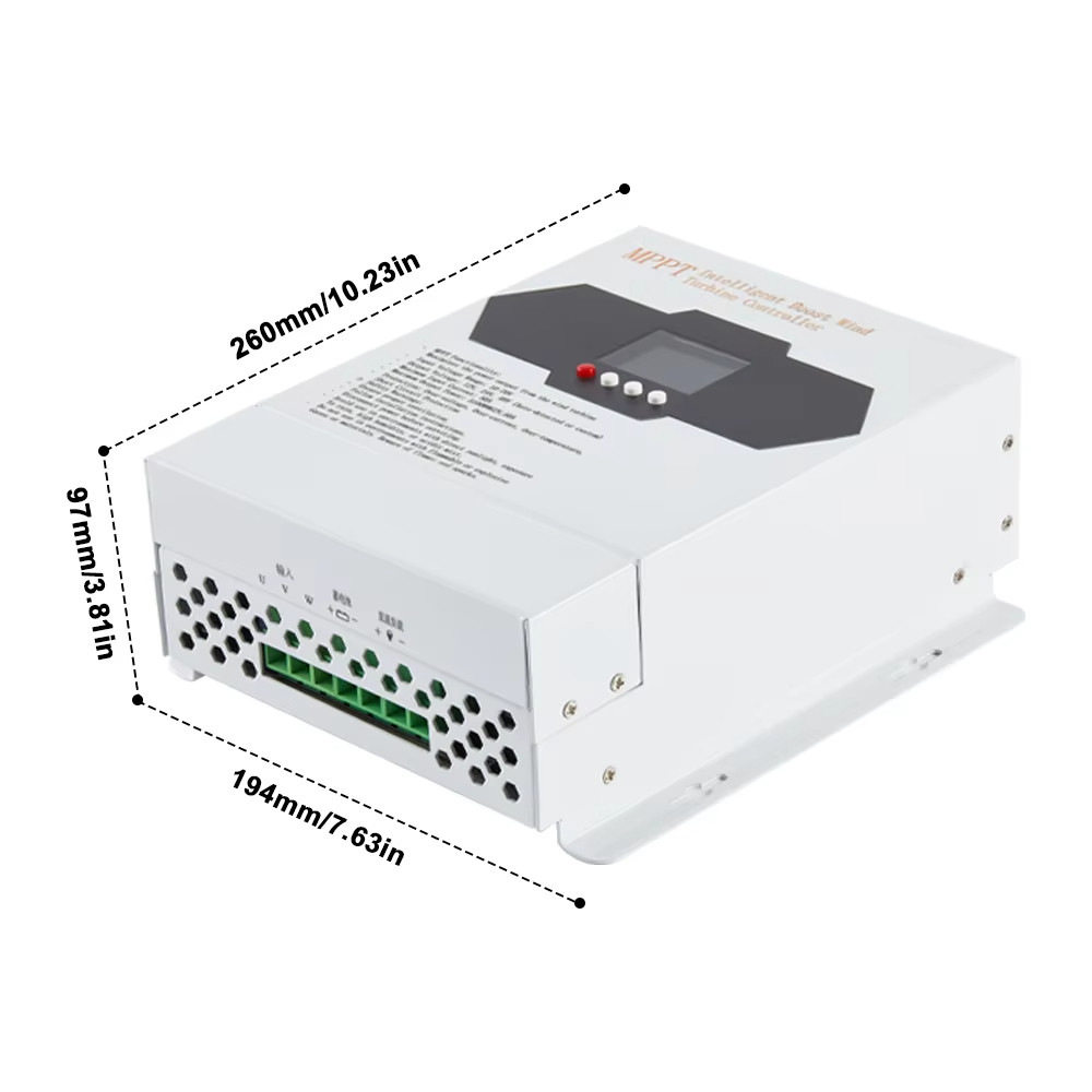 MPPT 12V 24V 48V Low Wind speed  Booster Charge Wind Power Charge Controller 3100W Windmill Generato