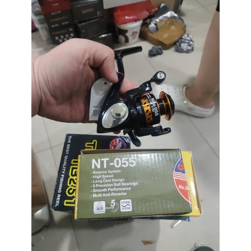 Reel pancing Golden fish nito 055 reel mini Goldenfish