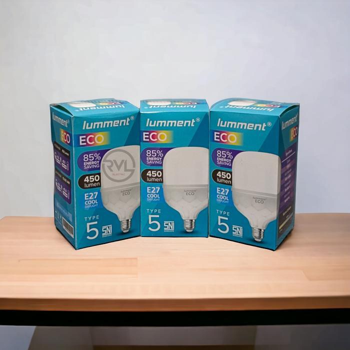 Paket 3 Pcs Lampu LUMMENT ECO LED Bulb 5 Watt - 5 Watt
