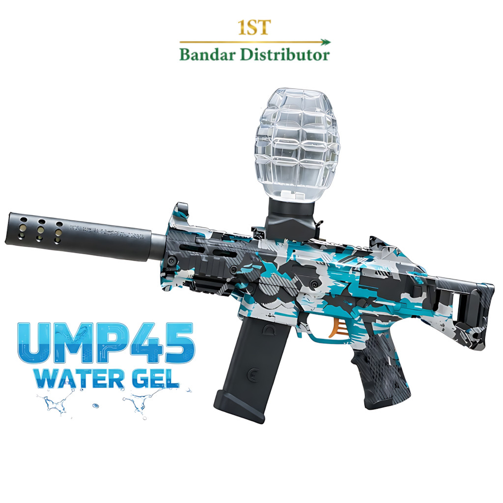 Mainan Anak BTC-3040 UMP45 ELECTRIC TOY GN Mainan Tembakan Water Seru Bubble Keren Outdoor Anak