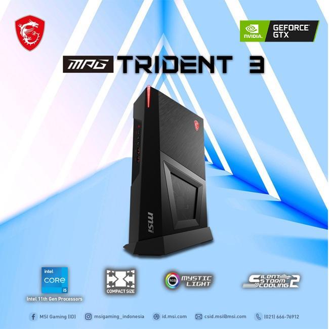 MSI MPG TRIDENT 3 11SI-035ID|i5-11400F/8GB/512GB/GTX1660S-6GB