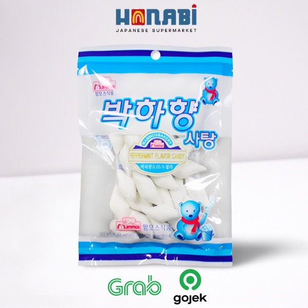 Mammos Peppermint Flavor Candy 100g - Permen Rasa Mint Made In Korea200
