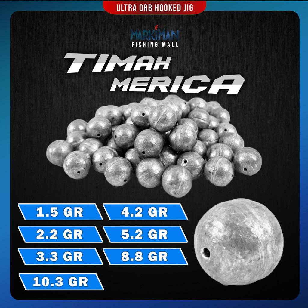 Timah Pancing Merica Timah Lada Pemberat Timah Bulat Mancing Lonjong Melinjo Timah Dasaran Mantas Si