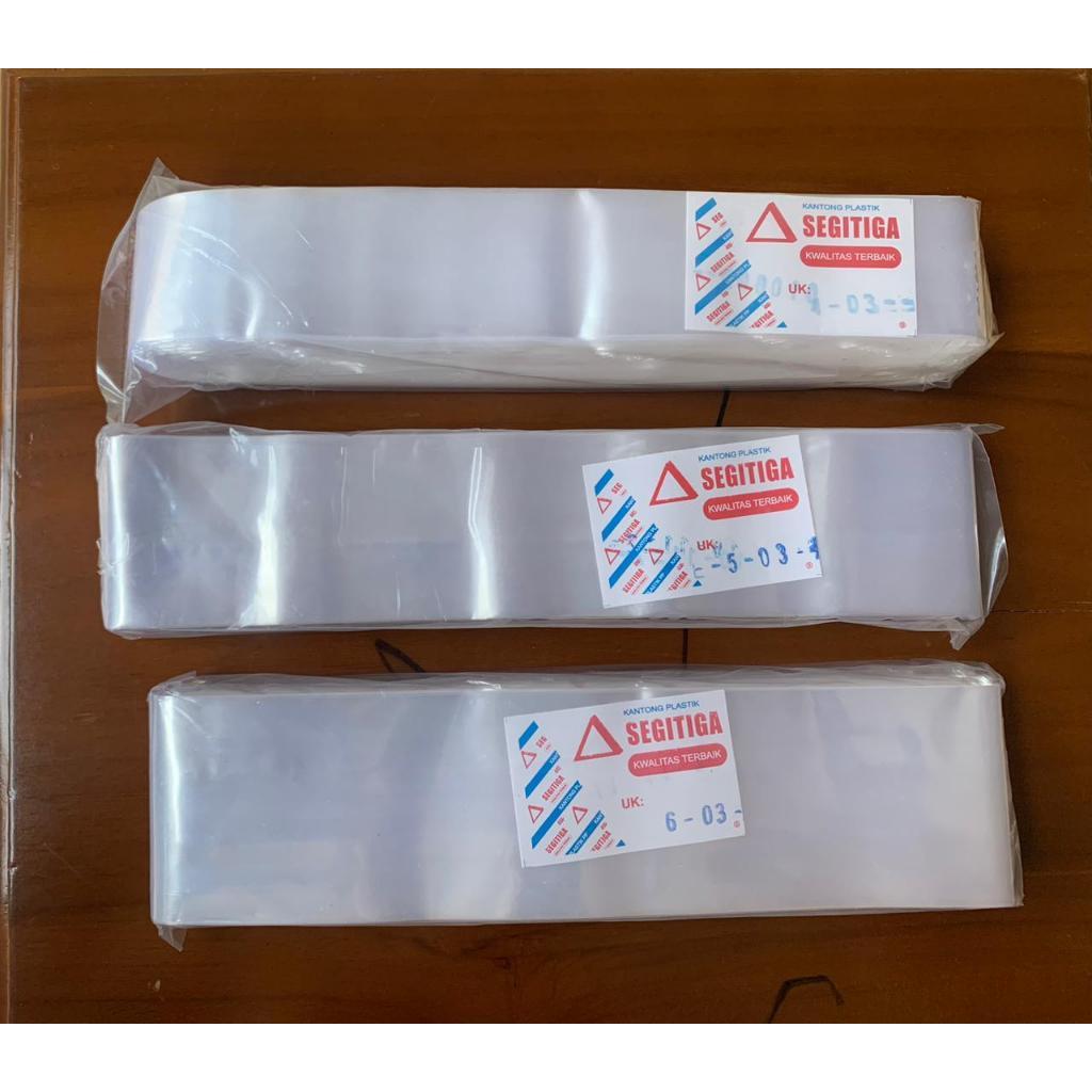 PLASTIK PP FULL ROLL BENING UKURAN 4 - 15 Cm / PLASTIK PP ROLL UKURAN LEBAR TEBAL 0.3 / PP ROLL TEBA