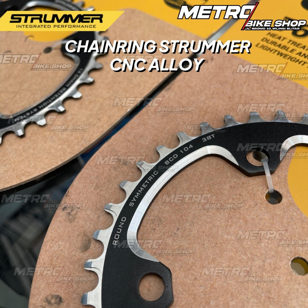 Chainring Bcd 104 Strummer Chainring Strummer Bcd 104 Symmetric Round Bulat 32T 34T 36T 38T 40 42T