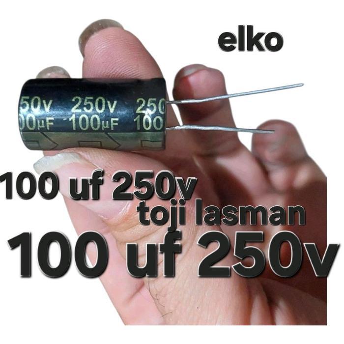 elko elco 100uf 250v 100 mikro uf 250 200 v 200v volt elko elco 250v100uf