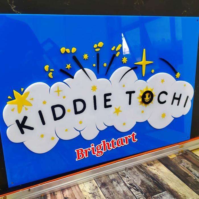 Custom signage akrilik timbul, Custom logo akrilik timbul