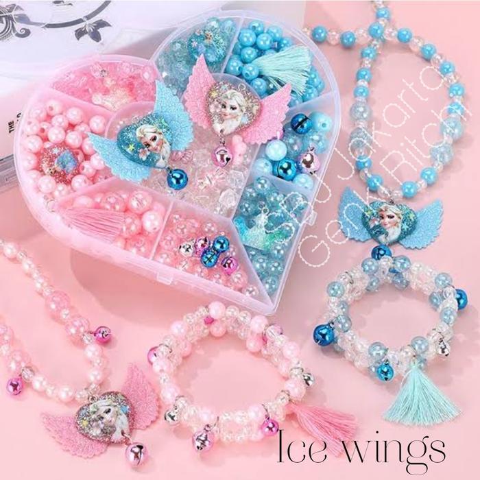 DIY mainan edukatif merangkai manik / mainan kreatifitas meronce manik - Rainbow dash