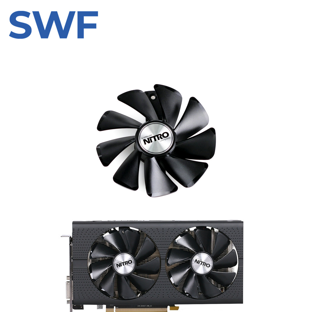 CF1015H12D RX580 RX590 Cooling Fan For Sapphire Radeon RX 470 480 570 580 NITRO Mining Etion Gaming 