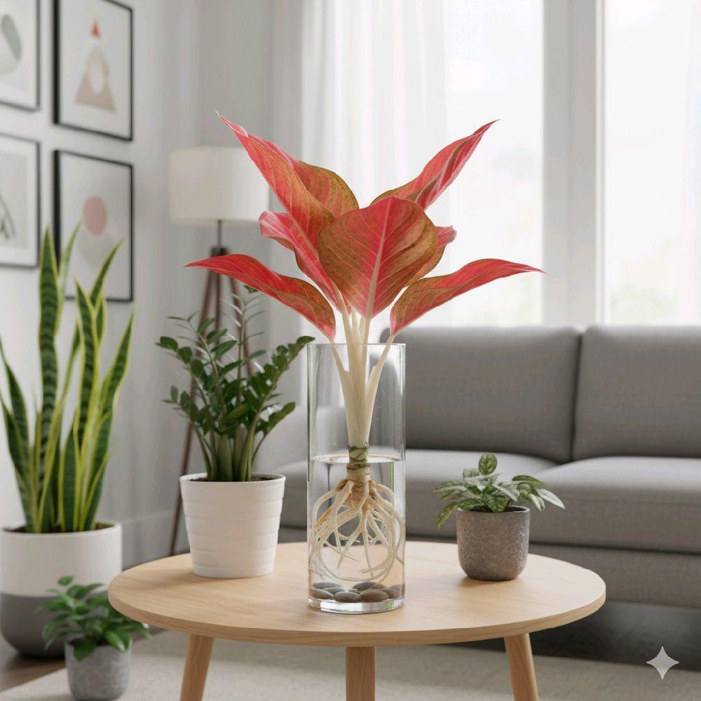 Bonggol Bibit Aglonema Goliath Merah