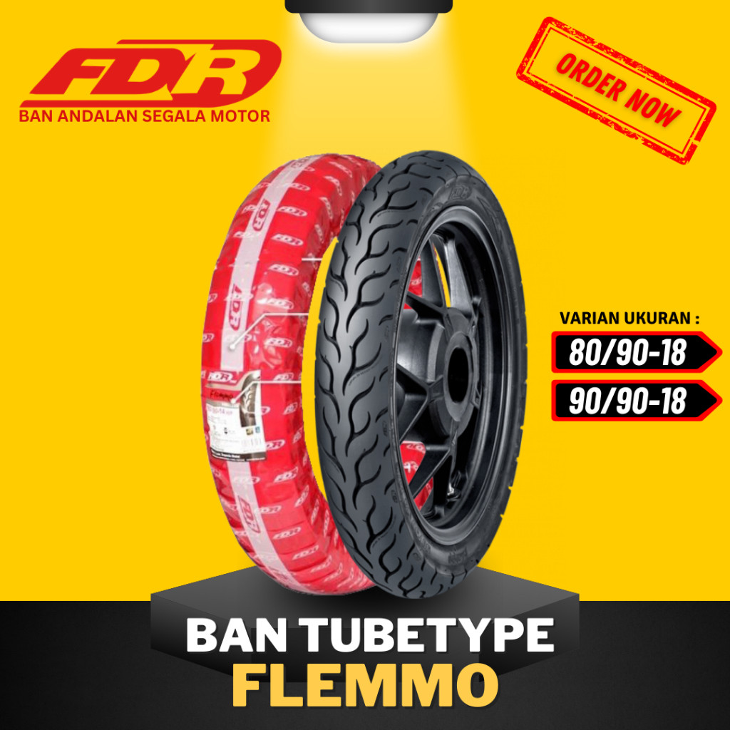 [READY COD] BAN FDR FLEMMO TUBETYPE RING 18 / BAN FDR TUBETYPE FLEMMO TT RING 18 ( 80/90-18 / 90/90-