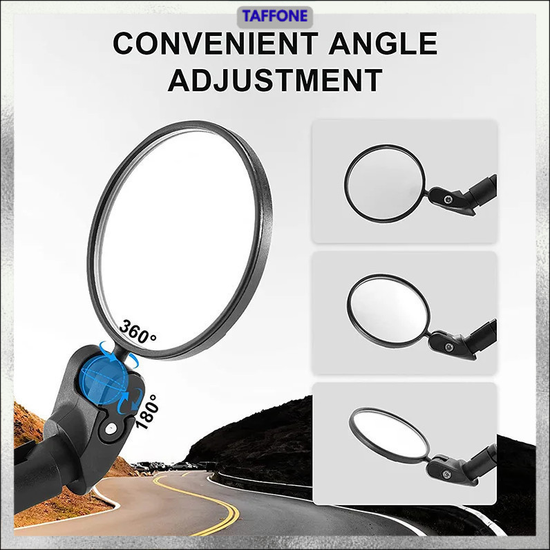 Kaca Spion Sepeda Bike Rearview Mirror Foldable Convex 1 Pair - YT05
