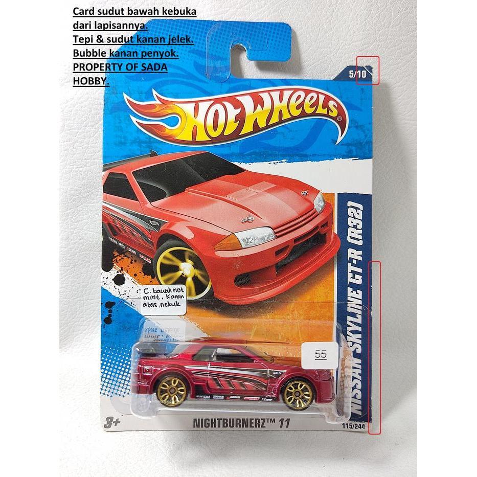 Hot wheels Nissan Skyline GTR R32 Red