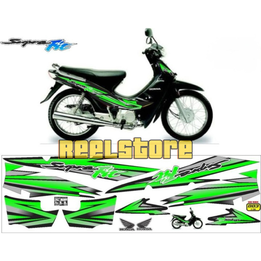 Stiker Striping Honda Supra Fit Lama Model Original