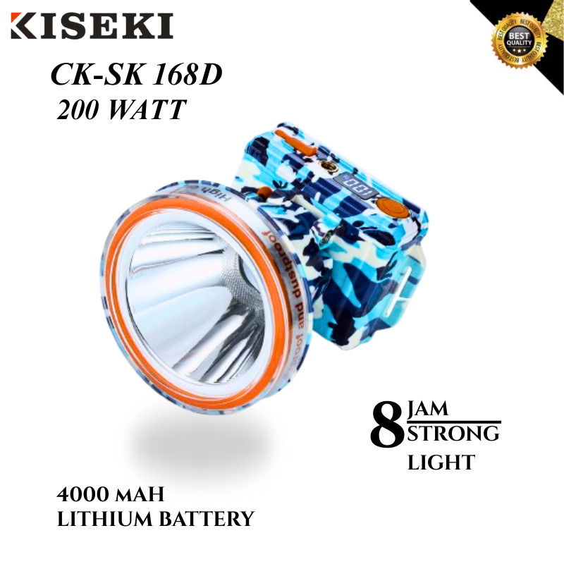 (arica56) Kiseki Senter Kepala CK-SK138D/CK-SK158/CK-SK176/CK-SK288D/CK-SK388D Senter Kepala Cahaya 