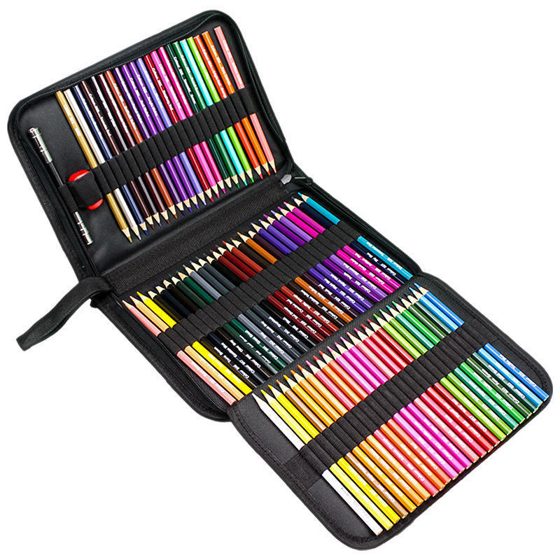 72 Colored Pencils Set Watercolor Drawing Pencils with Cases Professional Drawing Sketching Art Supp