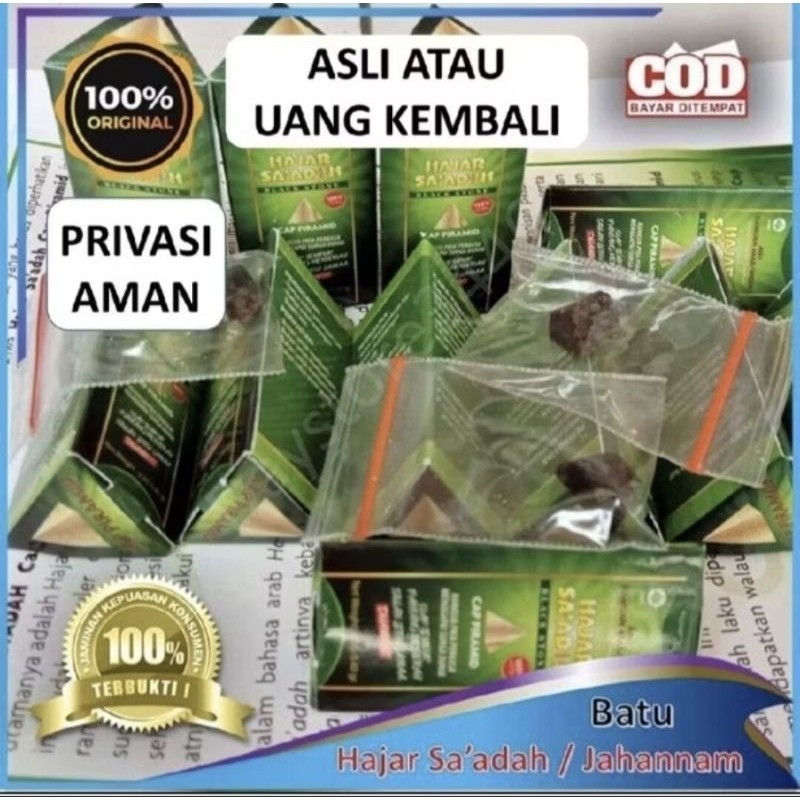 Hajar Jahanam Saadah Original Asli Mesir Batu Padat Padatan Terbukti Ampuh
