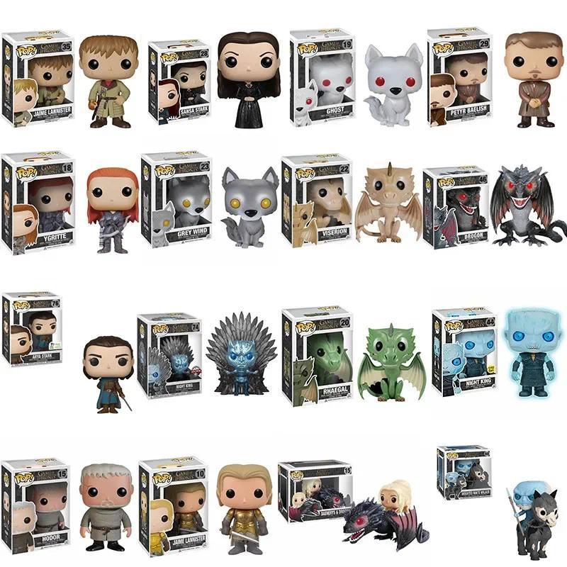 FUNKO POP Game Jaime Lannister 35# Ghost 19# Daenerys&dragon 15# Throne the Mountain 54# the Hound 0